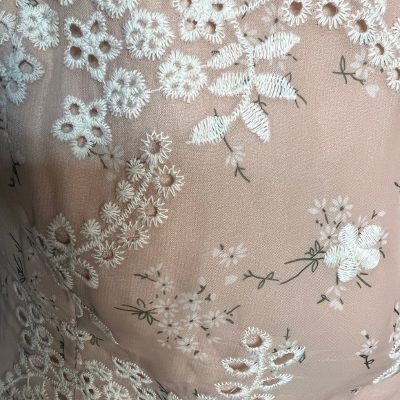 Dress the Population Blush Multi River Off The Shoulder Midi Dress NWT S - Picture 9 of 12